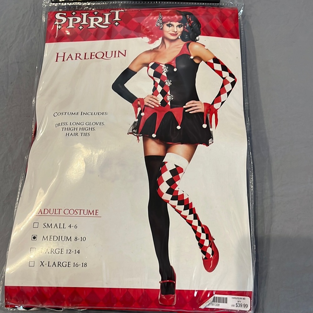 Harlequin Halloween costume